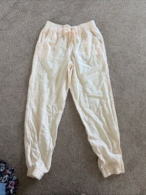 Bella Dahl Soft Cream Elastic-Waist Joggers